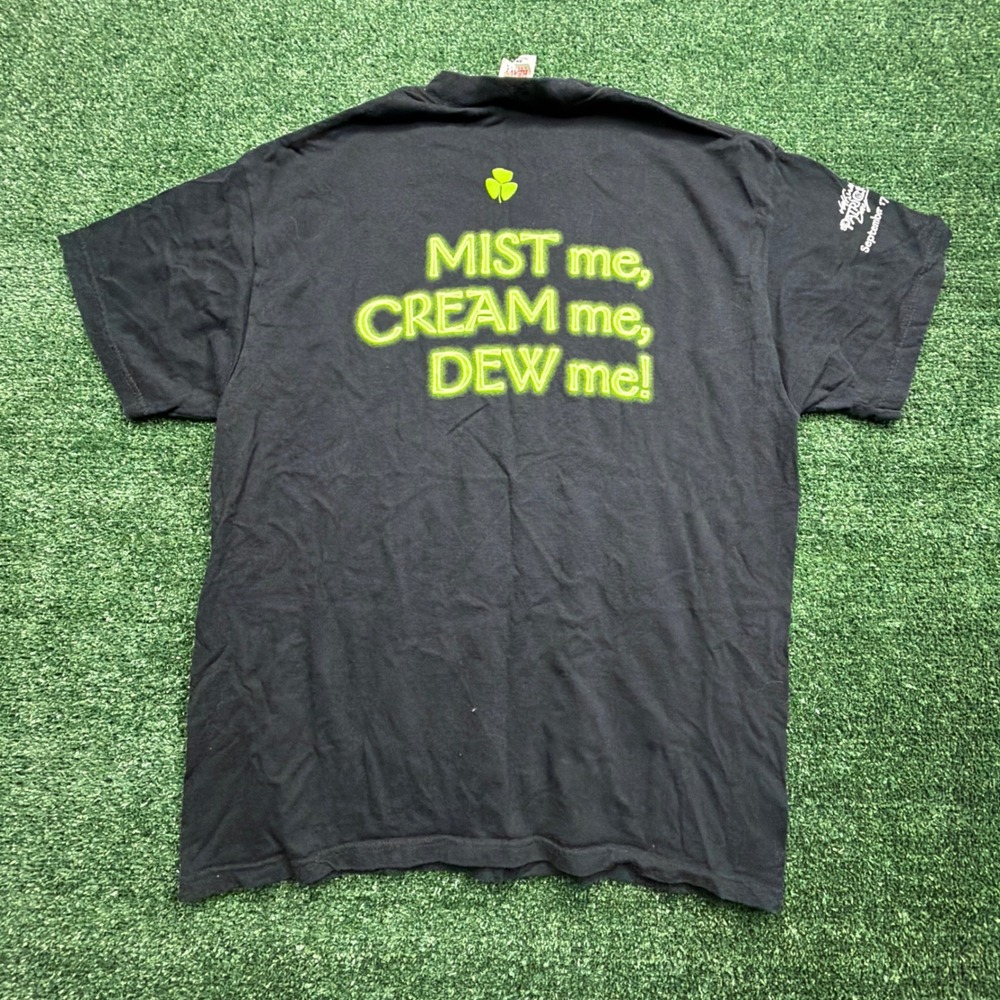 Vintage 2001 Tullamore Dew Irish Mist Carolans T-Shirt Mens XL Black St Patricks